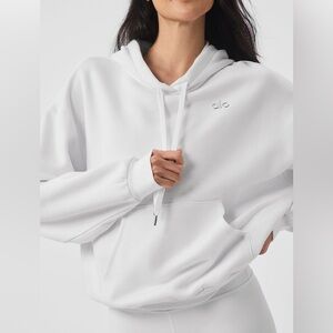 All White Accolade Hoodie